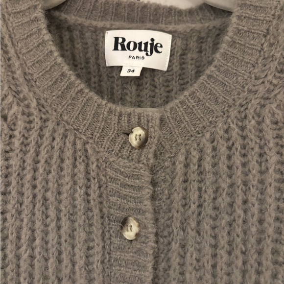 Rouje Gray Knit Cardigan - Picture 3 of 4
